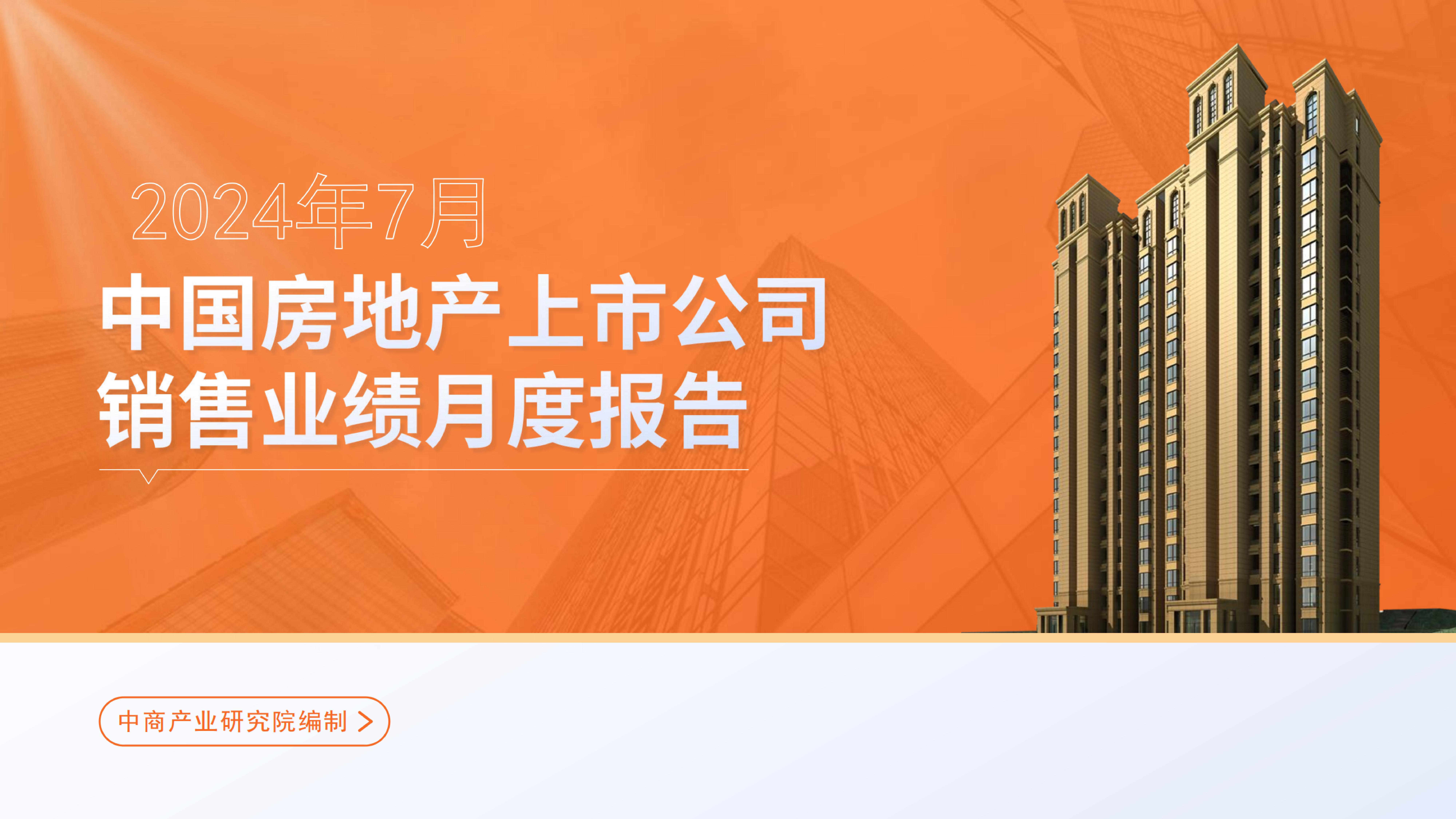 2024年7月中國房地產行業經濟運行月度報告（完整版）